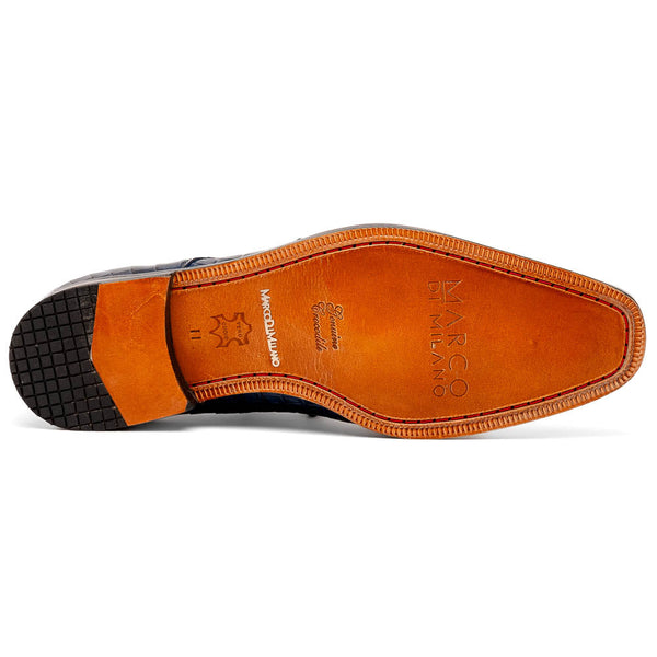 Marco_Di_Milano Nilo Navy Leather Luxury Shoe