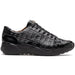 Genuine caiman crocodile sneakers Black Shoe