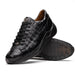 Genuine caiman crocodile sneakers Black Shoe