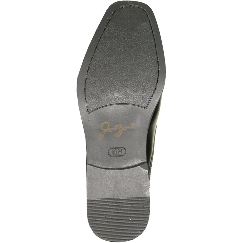 Bravo Mens Classic Formal Shiny Patent Tuxedo Shoe in Black