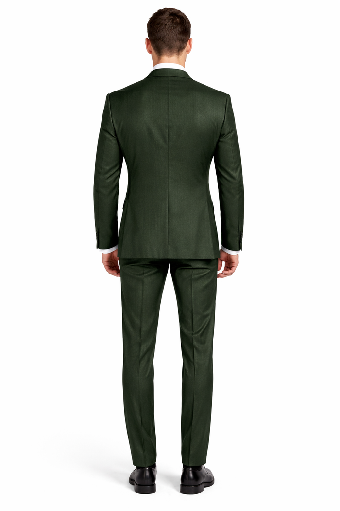 Olive Peaky Green 3 Piece Tweed Men's Suit