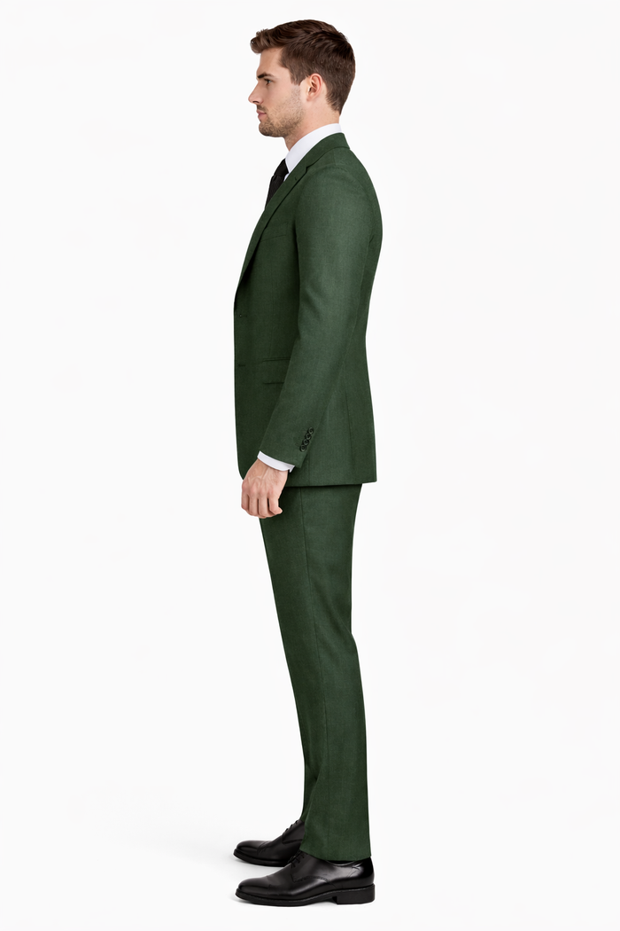 Olive Peaky Green 3 Piece Tweed Men's Suit
