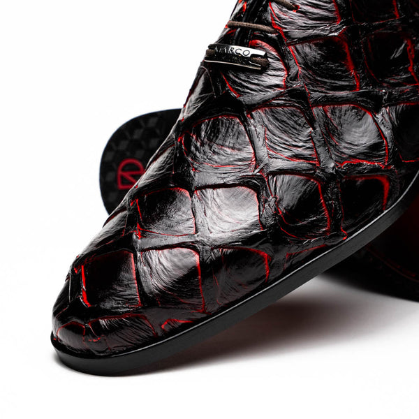 Marco_Di_Milano Olivieri Blackcherry Leather Shoe