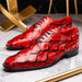 Marco_Di_Milano Olivieri Red Luxury Leather Shoe