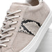 Zelli Olympias Python and Sueded Goatskin Luxury Sneakers in Grey