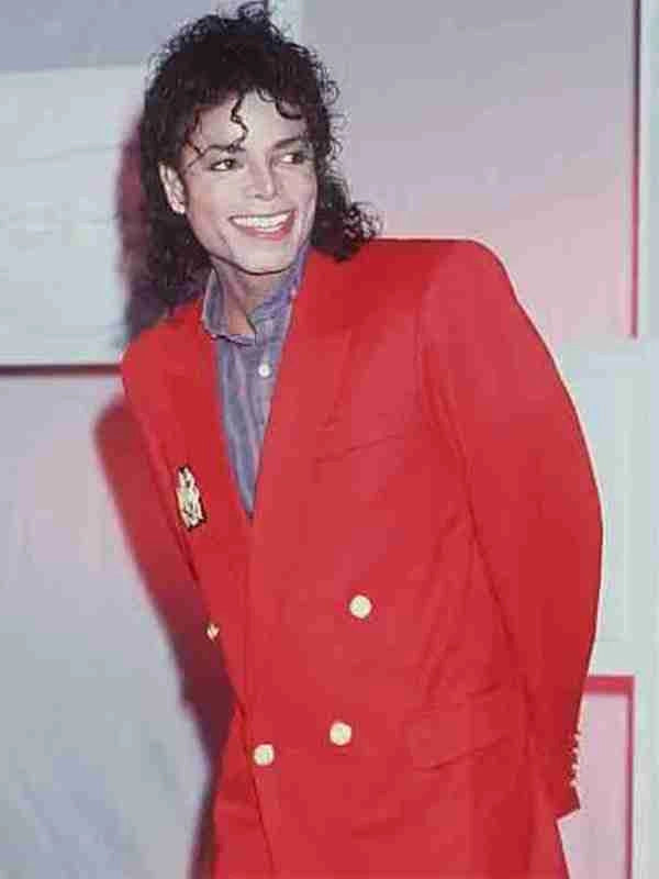 Men’s Red Suit Jacket – Michael Jackson Inspired Double-Breasted Blazer, Classic Formal Party & Dinner Wear, Vintage Stage Style