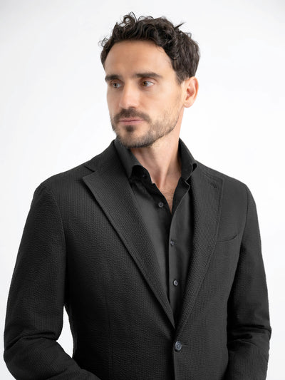 Black Cotton Blazers