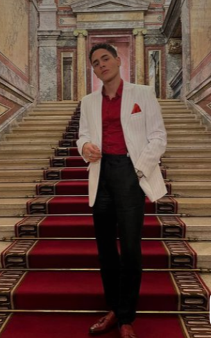 Tony Montana’s White Blazer Red Shirt Black Pants – Men’s White Blazer Outfit with Red Shirt and Black Trousers for Party, Wedding and Vintage Style Wear