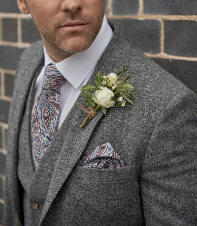 Grey Tweed Vest