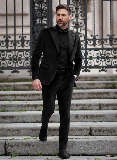 Black Velvet Pants