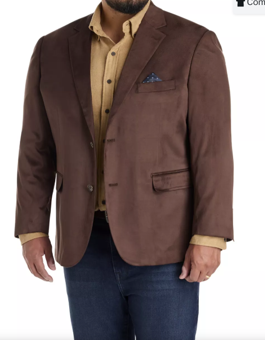 Men’s Brown Suede Western Blazer – Cowboy Style Sport Coat Jacket