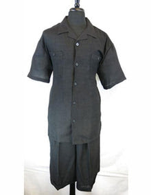 Men’s Black Walking Suit with Short – Classic Leisure and Casual Outfit
