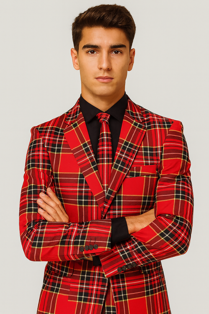 Plaid Christmas Suit