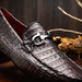 Marco Di Milano Parma Black Cherry Leather Oxfords
