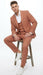 peach 3 piece suit for men