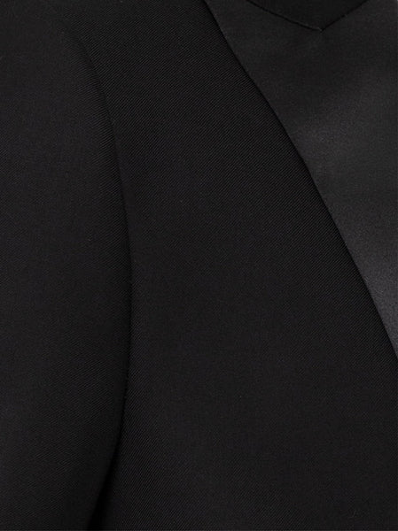 Black Peak Lapel Ticket Pocket Tuxedo