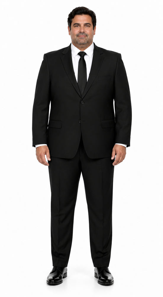 Peak Lapel Suit Black
