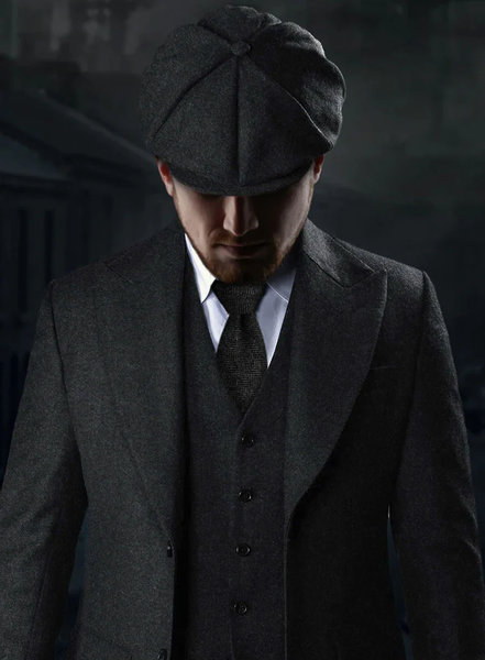 Mens Great Gatsby Outfit - 1920s Gangster Outfit Look in Charcoal