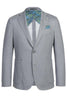 Pelago Light Grey Unconstructed Sport Blazer w/Patch Pockets - Elegant Mensattire