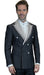 Statement ROMEO Double Breasted Tuxedo in Black and White - 58 Long