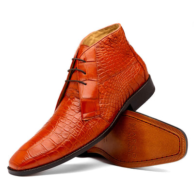 Marco Di Milano Pietro Alligator Honey Chukka Boots 