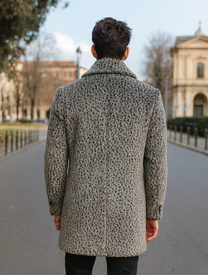 Luxury Leopard Faux Fur Pimp Coat – 1920s Vintage Gangster Style