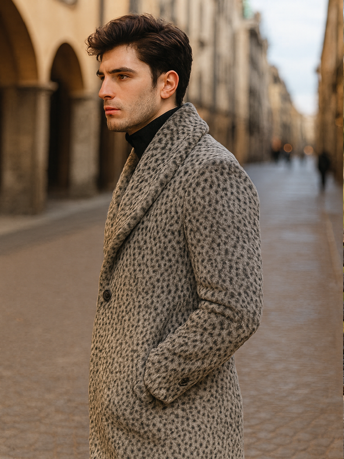 Luxury Leopard Faux Fur Pimp Coat – 1920s Vintage Gangster Style