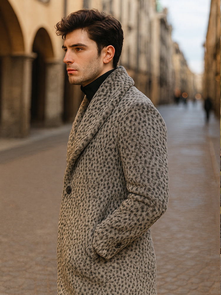 Luxury Leopard Faux Fur Pimp Coat – 1920s Vintage Gangster Style
