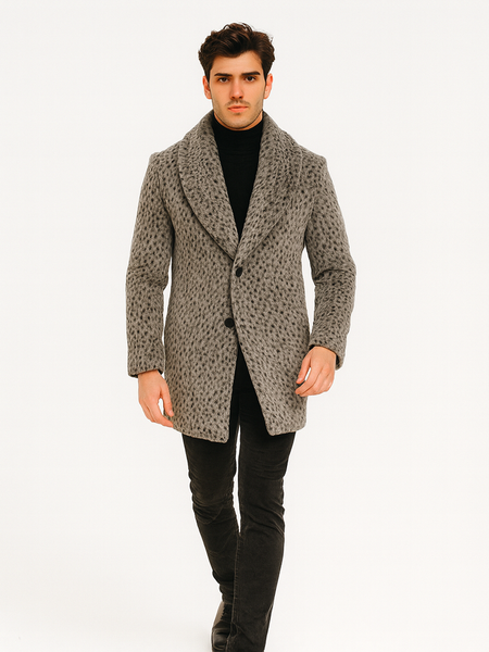 Luxury Leopard Faux Fur Pimp Coat – 1920s Vintage Gangster Style