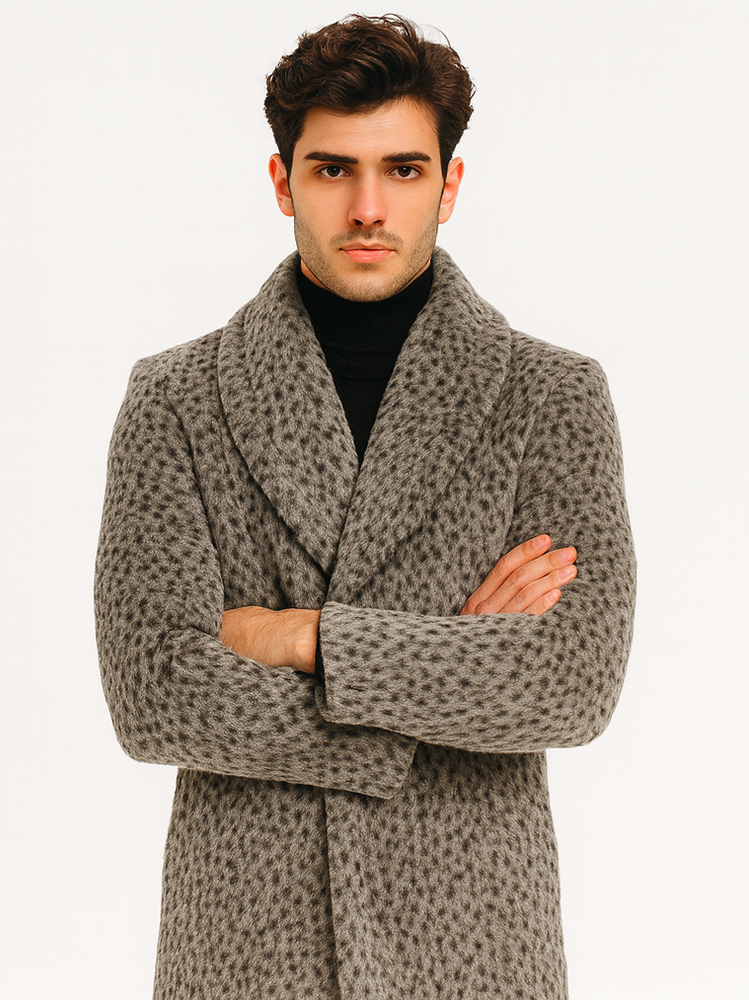 Luxury Leopard Faux Fur Pimp Coat – 1920s Vintage Gangster Style