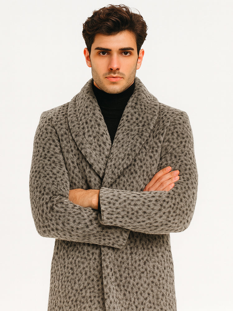 Luxury Leopard Faux Fur Pimp Coat – 1920s Vintage Gangster Style