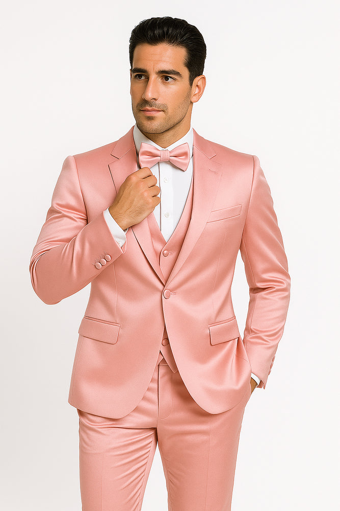 Groomfit-Pink-satin-tuxedo-ensemble