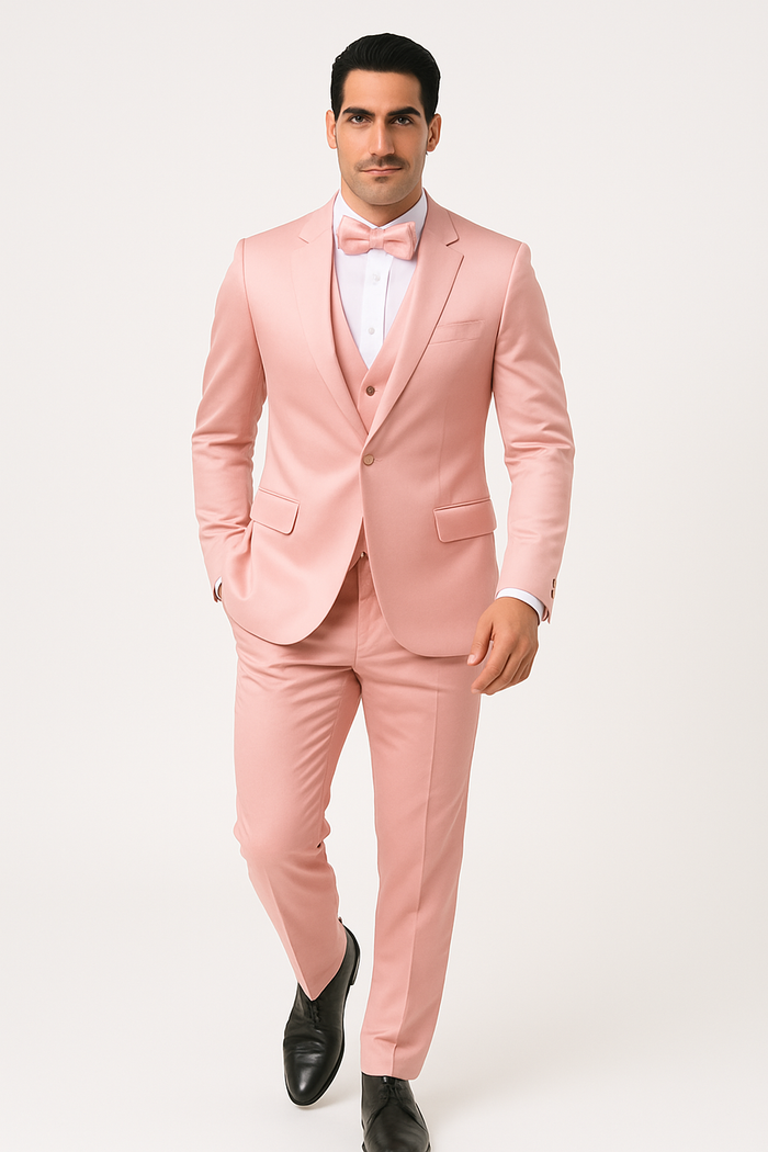 Groomfit-Pink-satin-tuxedo-ensemble