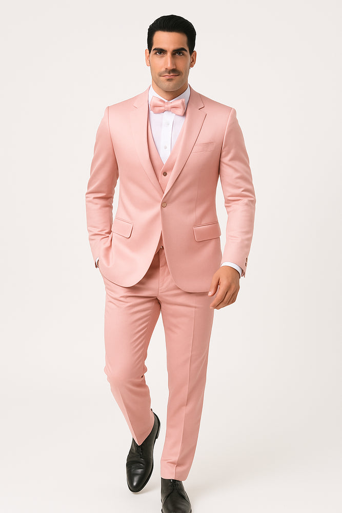 Groomfit-Pink-satin-tuxedo-ensemble