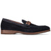 Zelli Pisa Italian Suede Braided Loafer Navy (16-696-NVY)