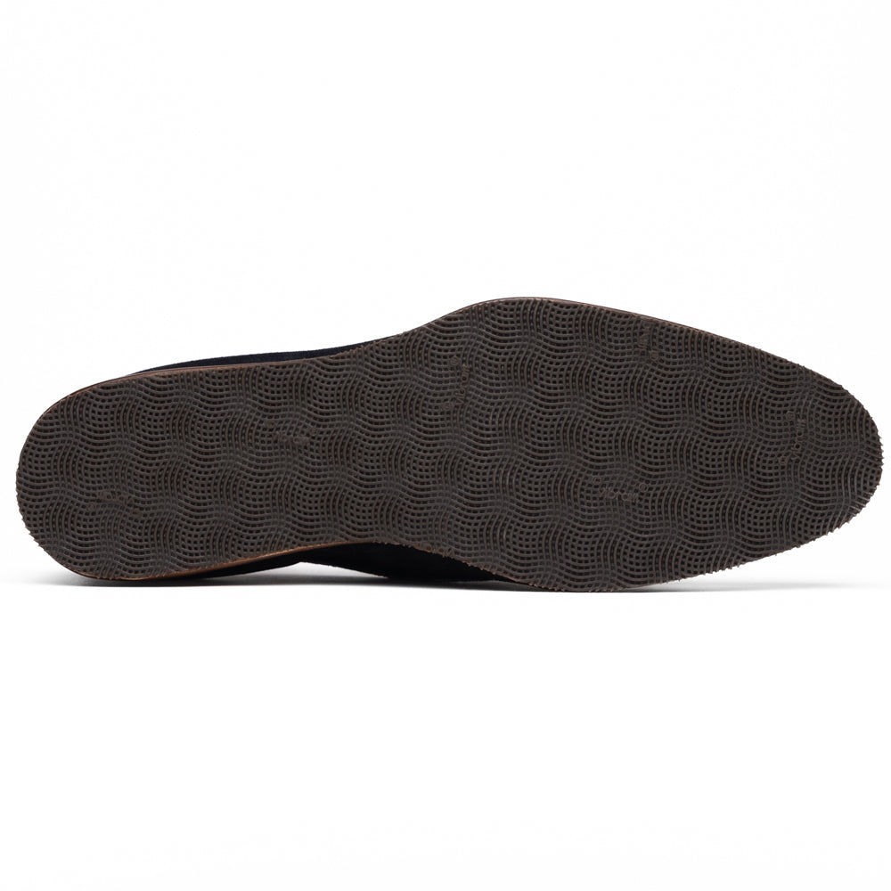 Zelli Pisa Italian Suede Braided Loafer Navy (16-696-NVY)