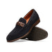 Zelli Pisa Italian Suede Braided Loafer Navy (16-696-NVY)