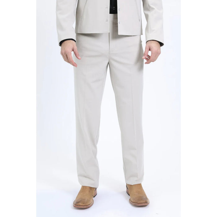 Platini Mens Off White Western-Inspired Sport Suit