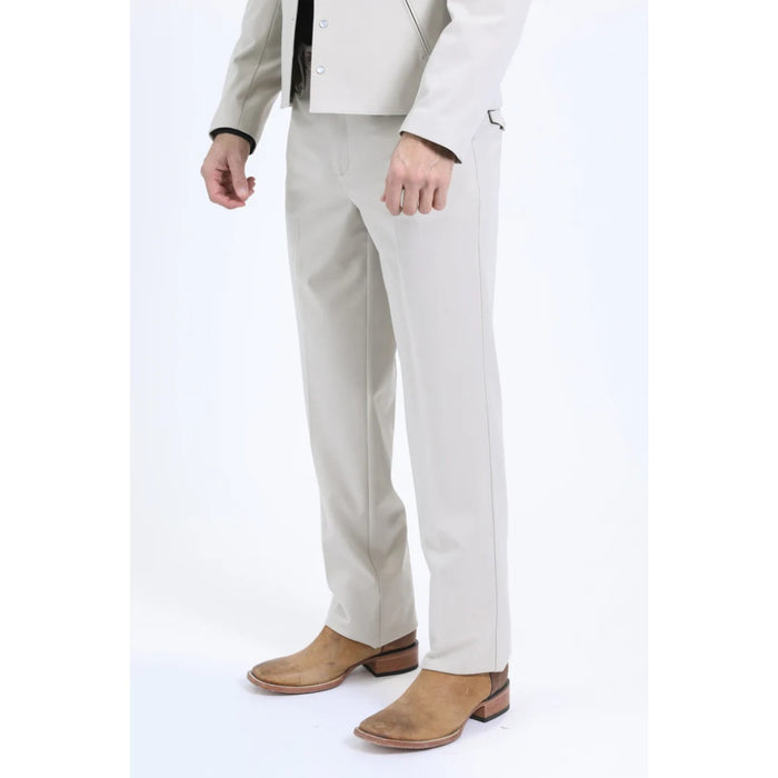 Platini Mens Off White Western-Inspired Sport Suit