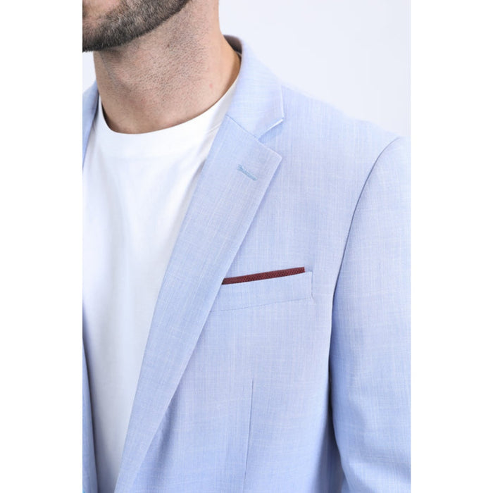 Platini Men’s Tailored Modern Fit Blazer – Blue