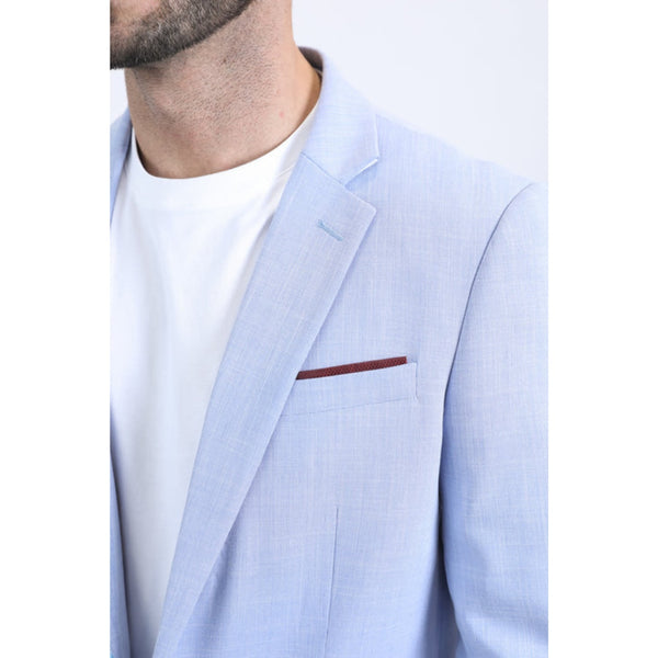 Platini Men’s Tailored Modern Fit Blazer – Blue