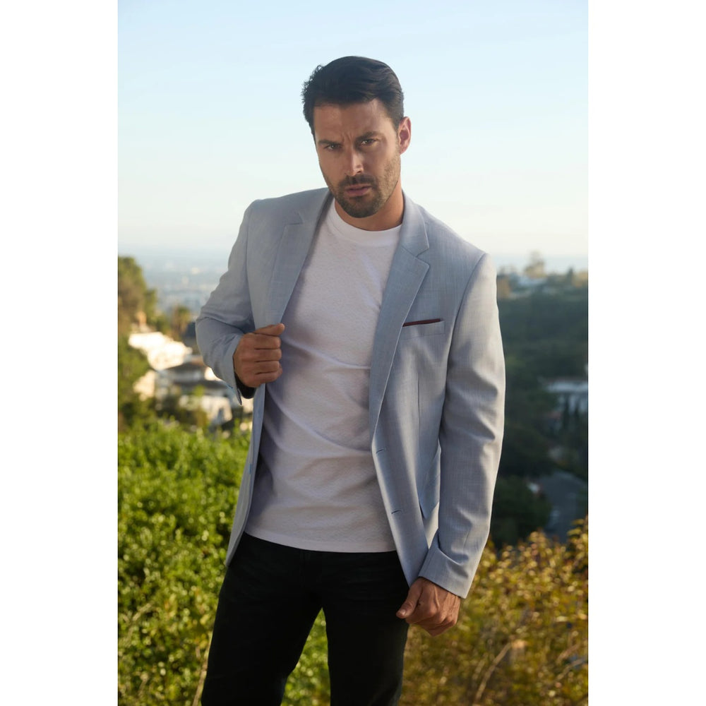 Platini Men’s Tailored Modern Fit Blazer – Blue