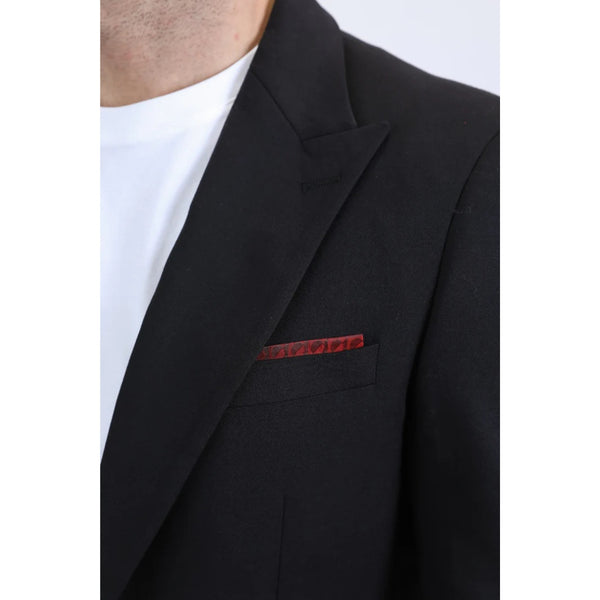 Platini Men’s Tailored Modern Fit Blazer in Black