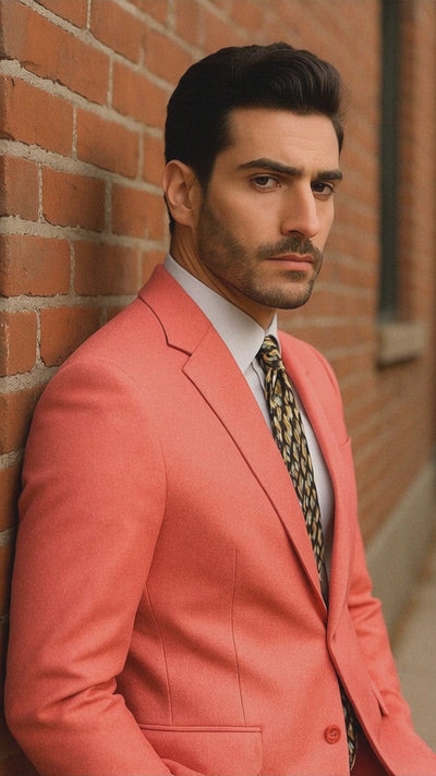men’s coral sport coat