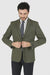 Men’s Classic Olive 2 Button Blazer Suit Jacket