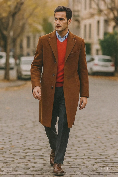 mens-dress-brown-full-length-overcoat