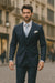 Navy Single Breast Lapel by Rossiman
