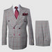 Grey with Red Plaid by Rossiman