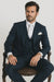 Navy Single Breast Lapel by Rossiman