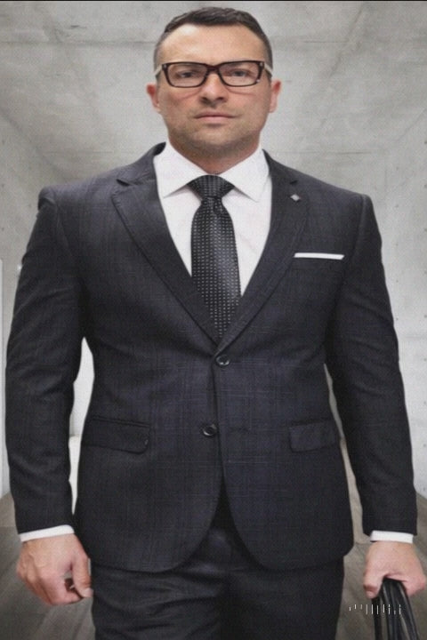 mens-3-piece-100-percent-wool-suit-affordable-italian-super-150s-fabric-in-plaid-texture-fabric-in-color-black